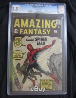 Amazing Fantasy #15 CGC 3.5 First Appearance Of Spider-Man