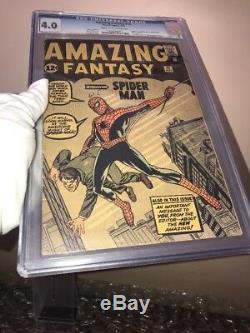 Amazing Fantasy #15 CGC 4.0 1st Spider-Man! Silver Age Grail! No Marvel Chipping