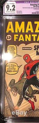 Amazing Fantasy #15 CGC 9.2 NM- ORIGIN 1ST SPIDER-MAN PETER PARKER STAN LEE RARE