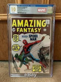 Amazing Fantasy 15 Silver Foil cgc 10.0 First Release (No. 0646) Hot Book