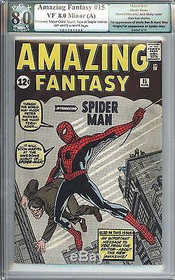 Amazing Fantasy #15 Vol 1 PGX 8.0 Beautiful High Grade 1st App Spider-Man 1962