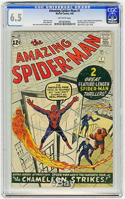 Amazing Spider-Man #1 CGC 6.5 OW MEGA KEY Origin Retold Ditko Lee Marvel Comic