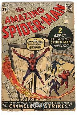 Amazing Spider-Man #1 Original 1963 Nice LowithMid Grade Unrestored 1st Chameleon