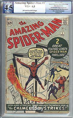 Amazing Spider-Man #1 Vol 1 PGX 4.5 Mid Grade Unrestored 1st App Chameleon 1963