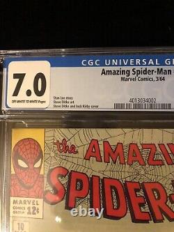 Amazing Spider-Man #10 CGC 7.0 1st Appearance Enforcers, Marvel 1964