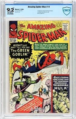 Amazing Spider-Man #14 CBCS 9.2 1st Green Goblin Key CrossOver CGC Looks 9.4+