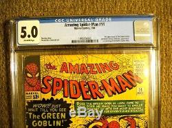 Amazing Spider-Man #14 CGC 5.0 VG/FN 1st appearance of Green Goblin
