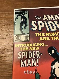Amazing Spider-Man 252 VF 8.0 1 Book Newsstand! 1st Black Costume! AF15 Homage
