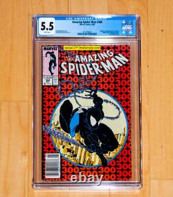Amazing Spider-Man #300 (1988) McFarlane Venom CGC 5.5 WHITE pages