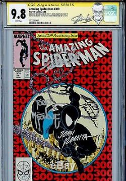 Amazing Spider-Man 300 CGC 9.8 SS Stan Lee Todd McFarlane 1st Venom 298 299 WP