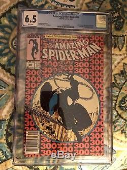 Amazing Spider-Man #300 cgc 6.5 NEWSSTAND EDITION (HTF) WHITE PAGES