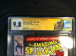 Amazing Spider-Man 361 9.8 CGC Newsstand! Bagley signed and sketch 1st Carnage
