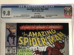 Amazing Spider-Man #361 (Marvel 4/1992) CGC 9.8 NM/MT WHITE PAGES 1st CARNAGE