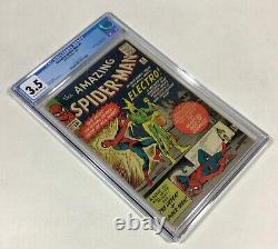 Amazing Spider-Man #9 CGC 3.5 KEY Book L@@K! (1st Electro & Origin) 1964 Marvel