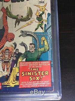 Amazing Spider-Man Annual 1 CGC 3.0 OW Pgs. 1st Sinister Six 3 Day No Reserve