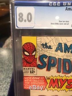 Amazing Spider-man 13 Cgc 8.0 High Grade! 1st Appearance Of Mysterio! New Movie