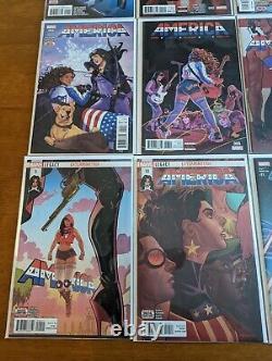 America 1-12 Comic Book Lot! Complete Marvel 2017 Chavez Low Print Run 1st Solo