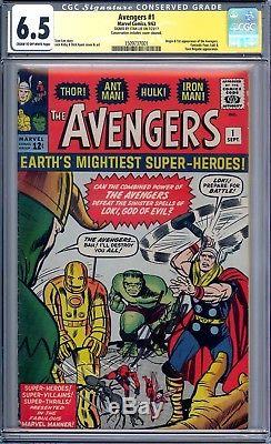 Avengers #1 (1963) CGC SS 6.5 Signed by Stan Lee (1st Print)