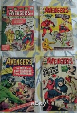 Avengers 1 2 3 4 comics lot low grade