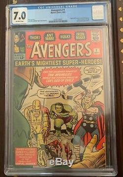 Avengers #1 CGC 7.0 Marvel- OW Pages No Reserve Key Silver Age