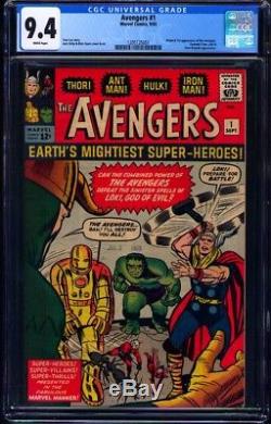 Avengers #1 CGC NM 9.4 with White pages