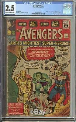 Avengers #1 Cgc 2.5 Cr/ow Pages