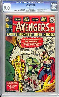 Avengers #1 Cgc 9.0 Vf/nm Extremely Sharp! Stunning Book! Solid Investment