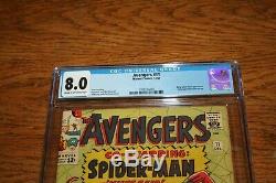 Avengers #11 Excellent Looking Book Cgc 8.0 Spiderman