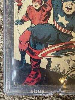 Avengers #4 Cgc 2.5 1st Captain America Silver Age Comic Old Label Lot Cbcs Pgx