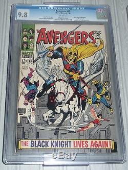 Avengers #48 CGC 9.8 NM/Mint, White Pages, 1st Black Knight