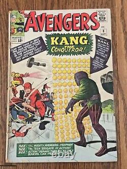 Avengers 8 1964 1st Appearance KANG THE CONQUERER GD Stan Lee JACK KIRBY Disney+