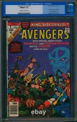 Avengers Annual #7? CGC 9.8? Death of Adam Warlock! Thanos Marvel Comic 1977