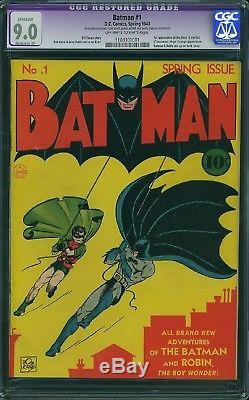 BATMAN #1 cgc 9.0 1940