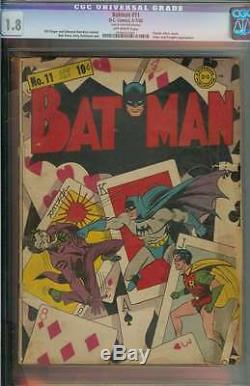 Batman #11 Cgc 1.8 Ow Pages