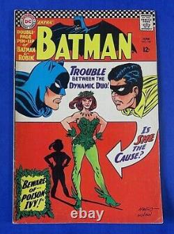 BATMAN #181 COMIC BOOK 1st App Poison Ivy DC 1966 Centerfold Poster Missing