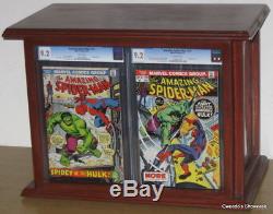 BIG CGC Frame & Display Case + Custom Comic storage. Holds 43 books! 99% UV glass