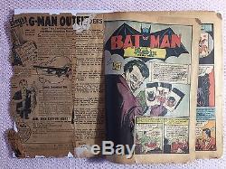 Batman #1 (1940, DC) 1st appearances of the Joker & Catwoman Missing Back Cover