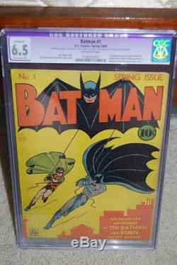 Batman #1 CGC 6.5 (R) DC 1940 Golden Age Holy Grail! 111 cm 5000+ feedback