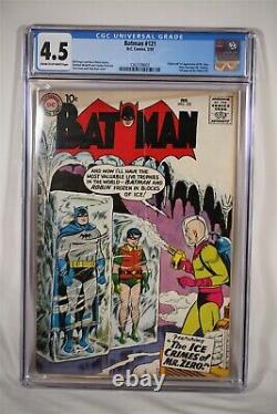 Batman #121 CGC 4.5 Robin Hard to find Book DC Comic Book 1959 Mr Freeze Zero