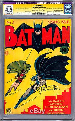Batman #12345678910 Cgc All 10 Signed By Orig Artist Jerry Robinson 1922-2011