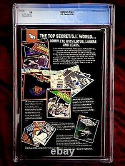 Batman #423 1st Print CGC 9.8 NM/MT White pages KEY Todd McFarlane cover 1988
