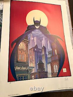 Batman Gotham Night Vigil 1993 Signed Bob Kane DC First Team Printers Proof Coa