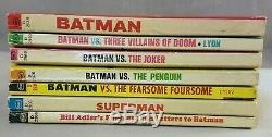 Batman, Superman, Signet Lot, Seven Books, Vs. Penguin Joker Paperback, Pb, 1966