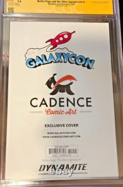 Bettie Page & the Alien Agenda #v6 #1 CGC SS 9.8 Signed by Suspiria