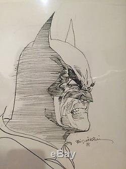 Bill Sienkiewicz original commission Comic art Batman Signed
