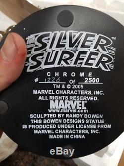 Bowen Chrome Silver Surfer Statue Marvel Galactus Fantastic Four