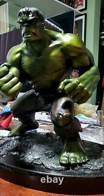 Bowen Hulk 100% Bronze Statue Sculpted By Randy Bowen #ap + Bb Bust Ultra Rare