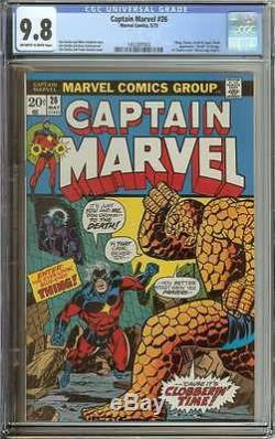 CAPTAIN MARVEL #26 CGC 9.8 OWithWH PAGES
