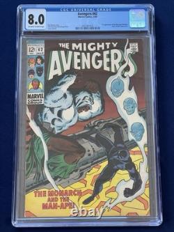 CGC 8.0 Slab 1969 AVENGERS #62 First App M'Baku