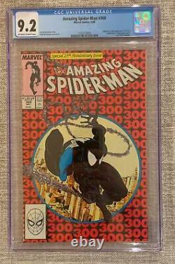 CGC 9.2 Amazing Spider-Man #300 Comic Book VENOM Origin, Todd McFarlane Cover